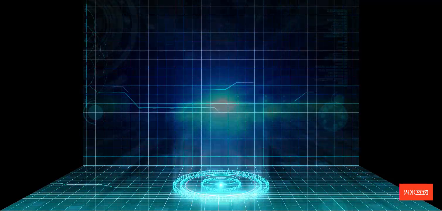 上海大世界折幕投影针灸三维影片