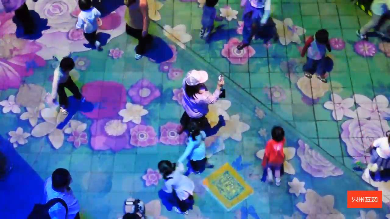 花博会地面互动投影之花海
