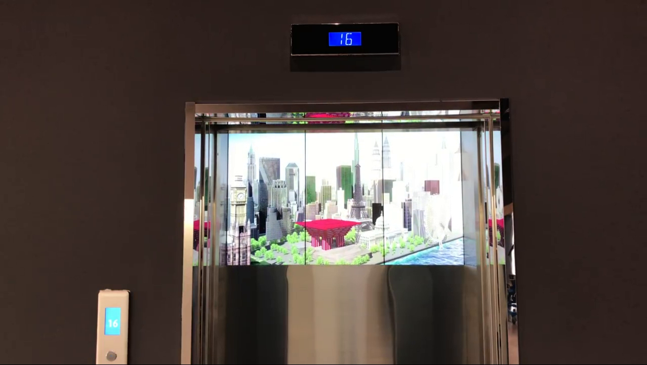 快速电梯企业展厅LED拼接屏