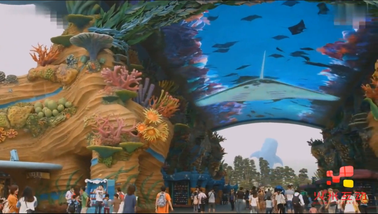 珠海海洋乐园天幕投影