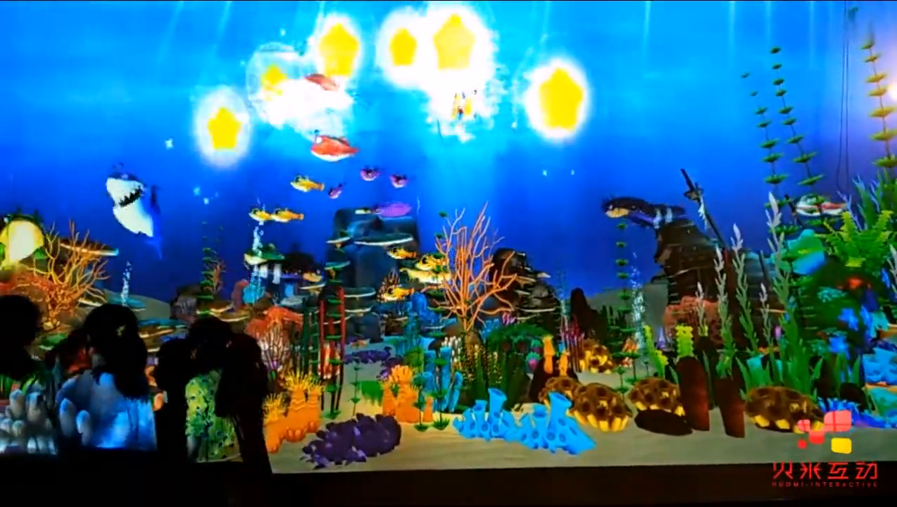 西安西豪餐厅画画水族馆
