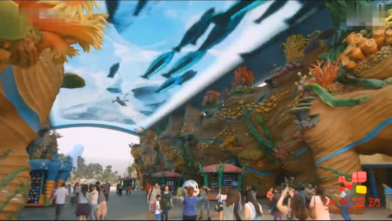 珠海海洋乐园天幕投影