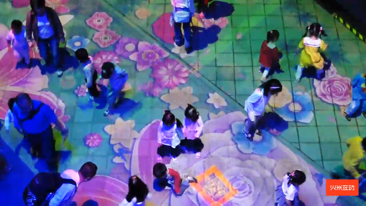 花博会地面互动投影之花海