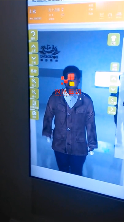 波司登展厅虚拟换衣
