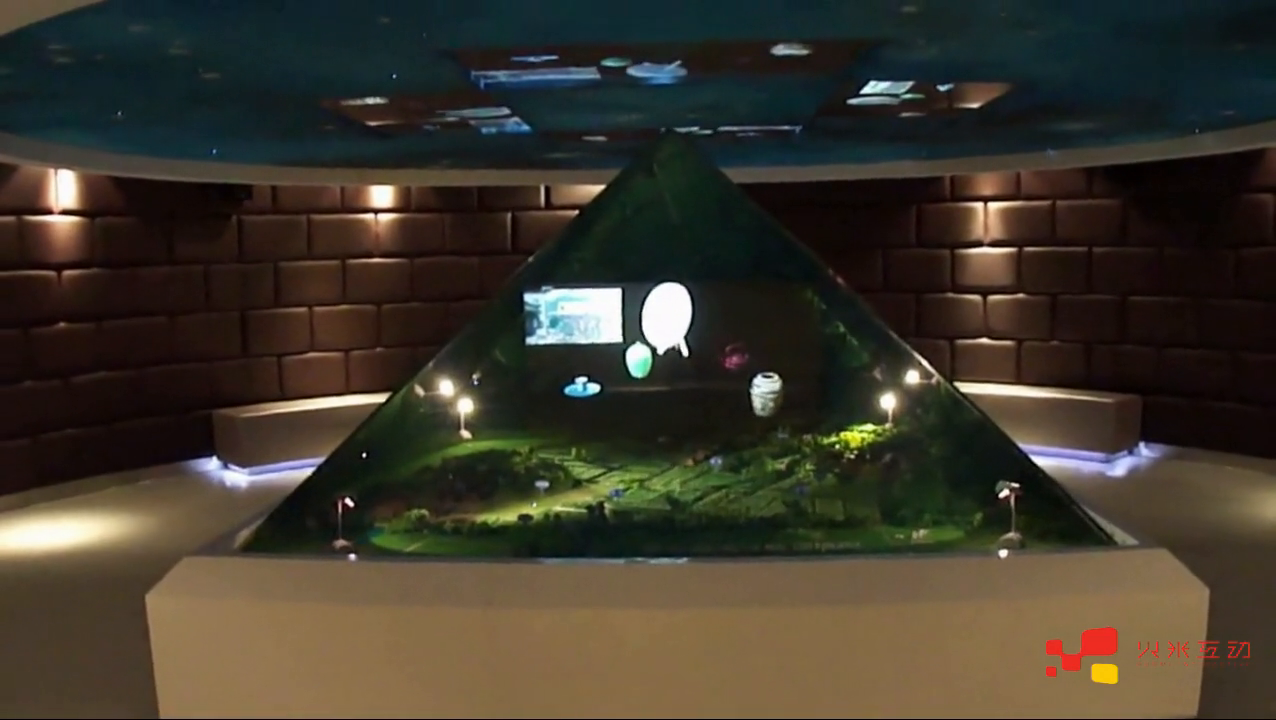 瓷器展示360度全息投影柜