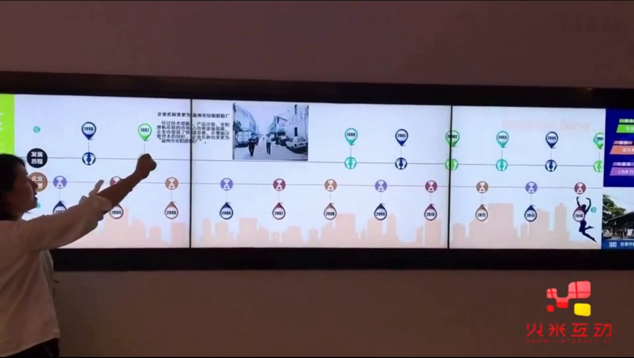 浙江人本鞋业LED拼接屏