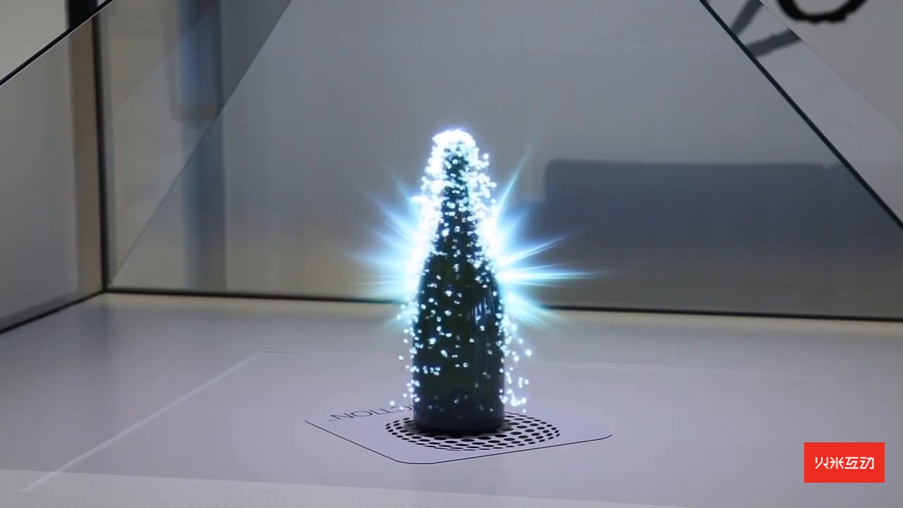 360度全息柜香槟展示