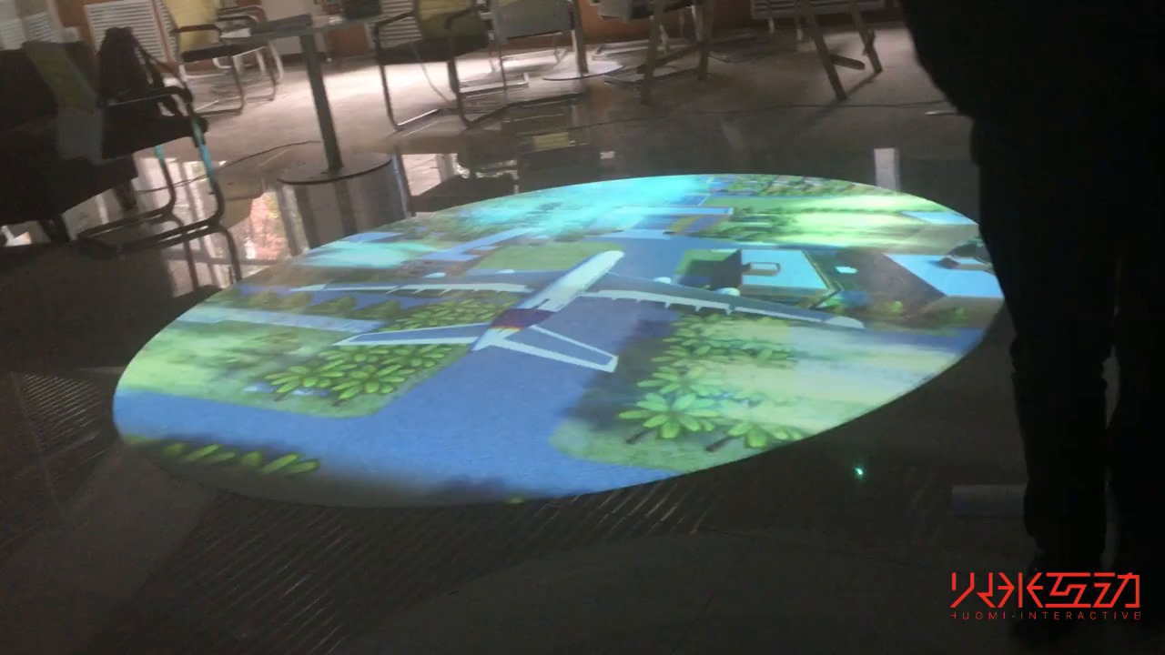 郑州航院地面互动投影