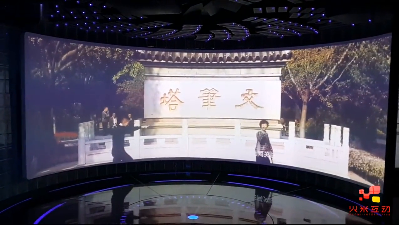 常州广播电视台环幕投影