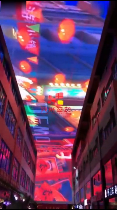 广东百货商场天幕投影