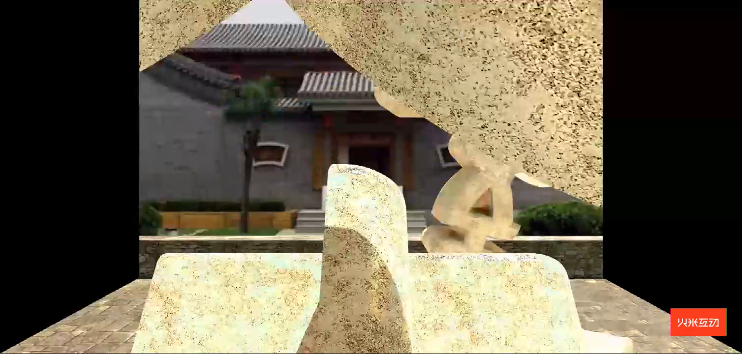 上海大世界京西太平鼓折幕投影三维影片