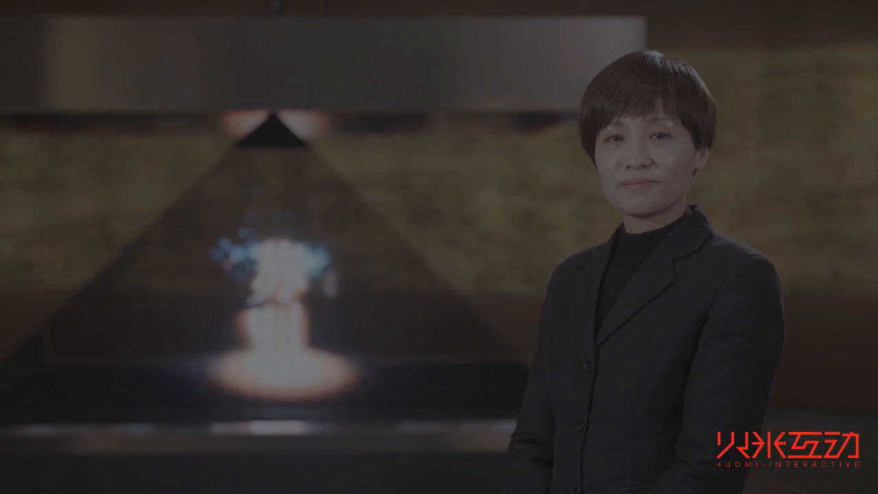 苏州丝绸文化博物馆360度全息投影柜