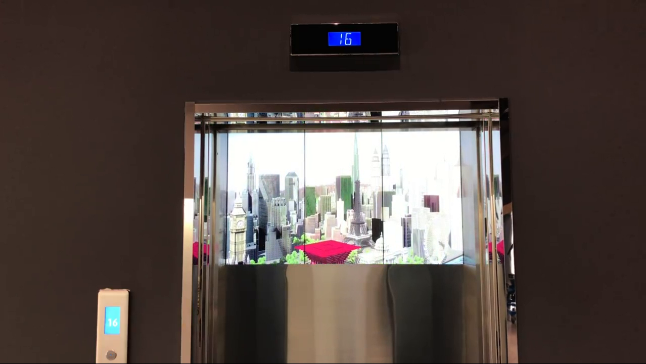 快速电梯企业展厅LED拼接屏