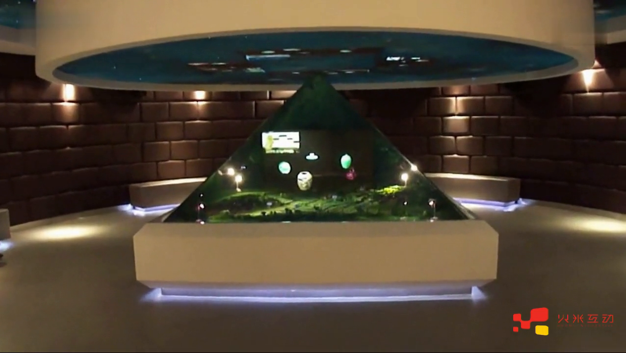 瓷器展示360度全息投影柜