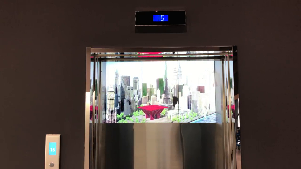 快速电梯企业展厅LED拼接屏