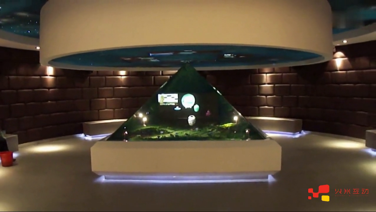 瓷器展示360度全息投影柜