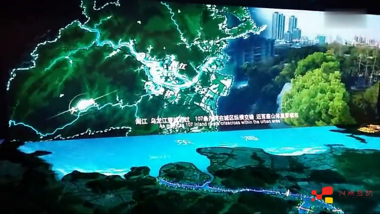 福州规划馆L幕电子沙盘